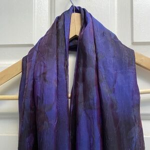 Iridescent long scarf/shawl